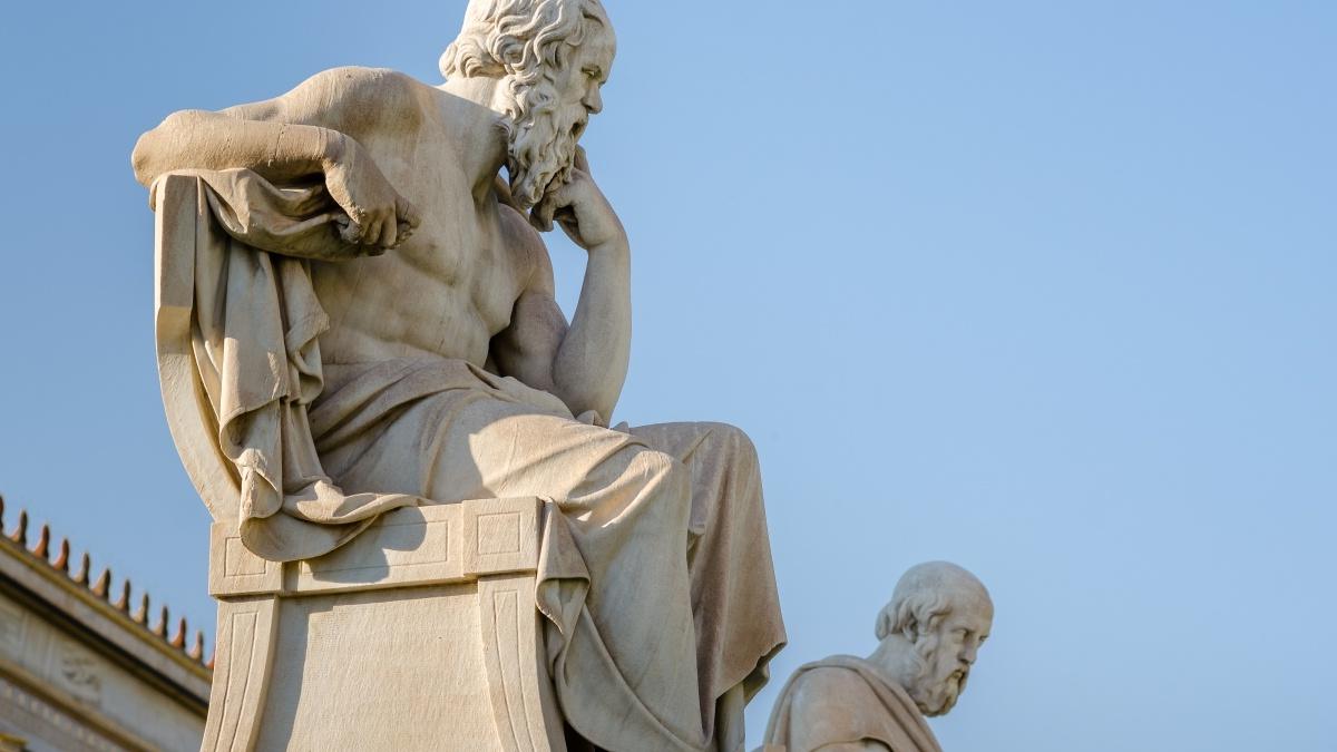 古希腊哲学家苏格拉底的雕像